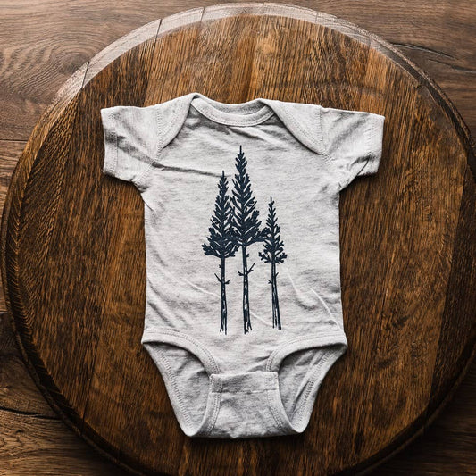 Rustic Three Tree Onesie