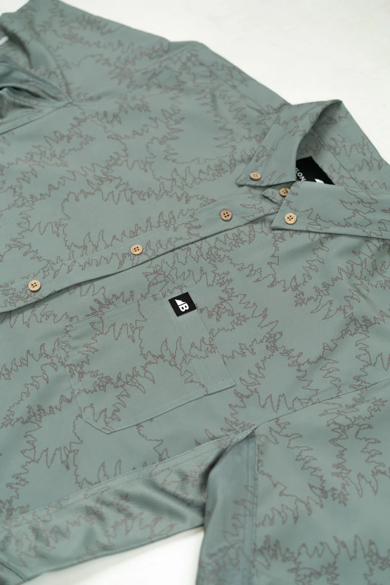 Men's Vista Stretch Button Down - Piney Green