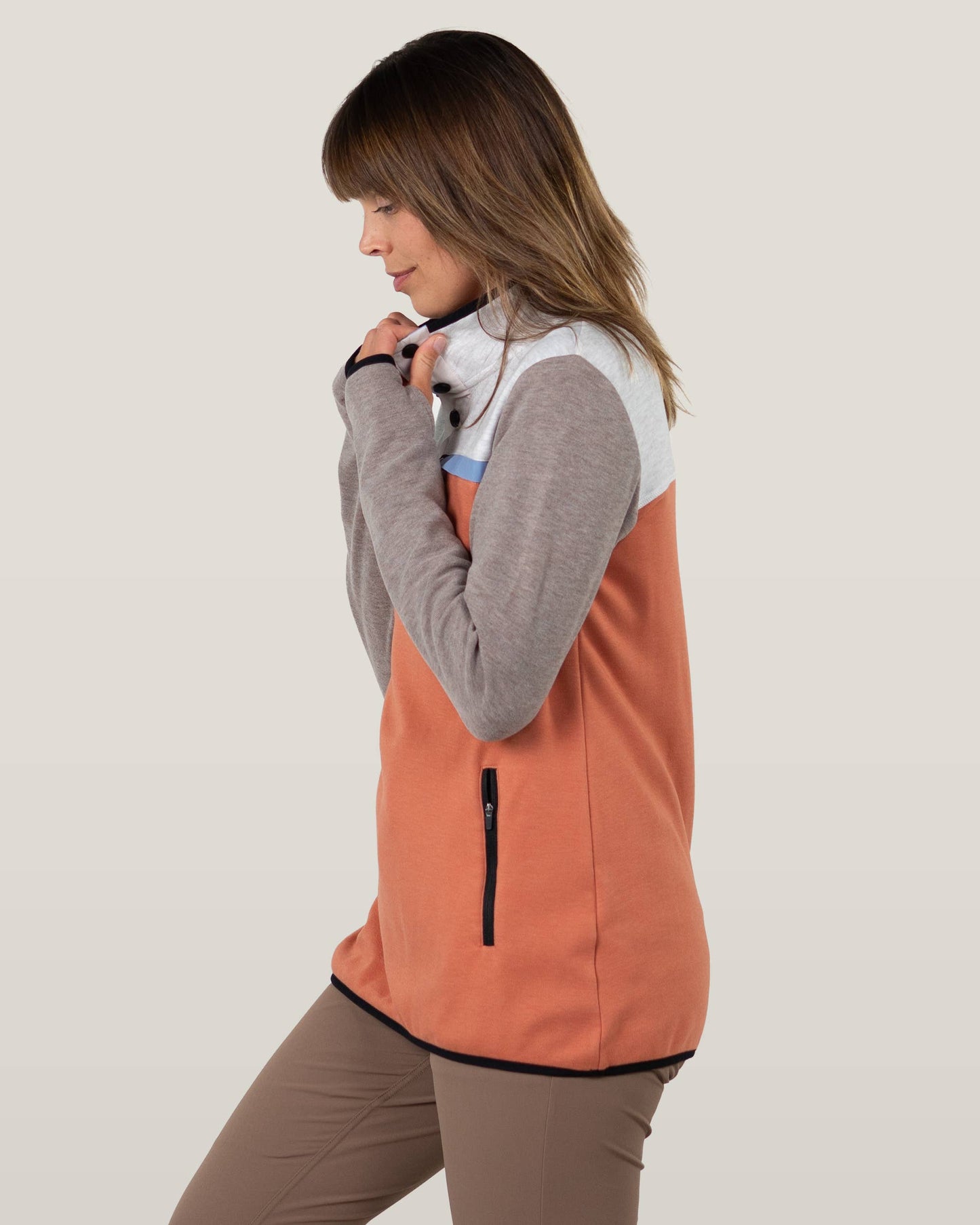 Women's Powell Fleece Pullover Elastic Waist