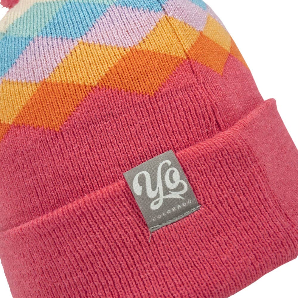 Beanie - Kids' Berry Argyle