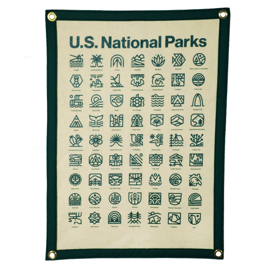 National Parks Camp Flag • Steve Wolf x Oxford Pennant