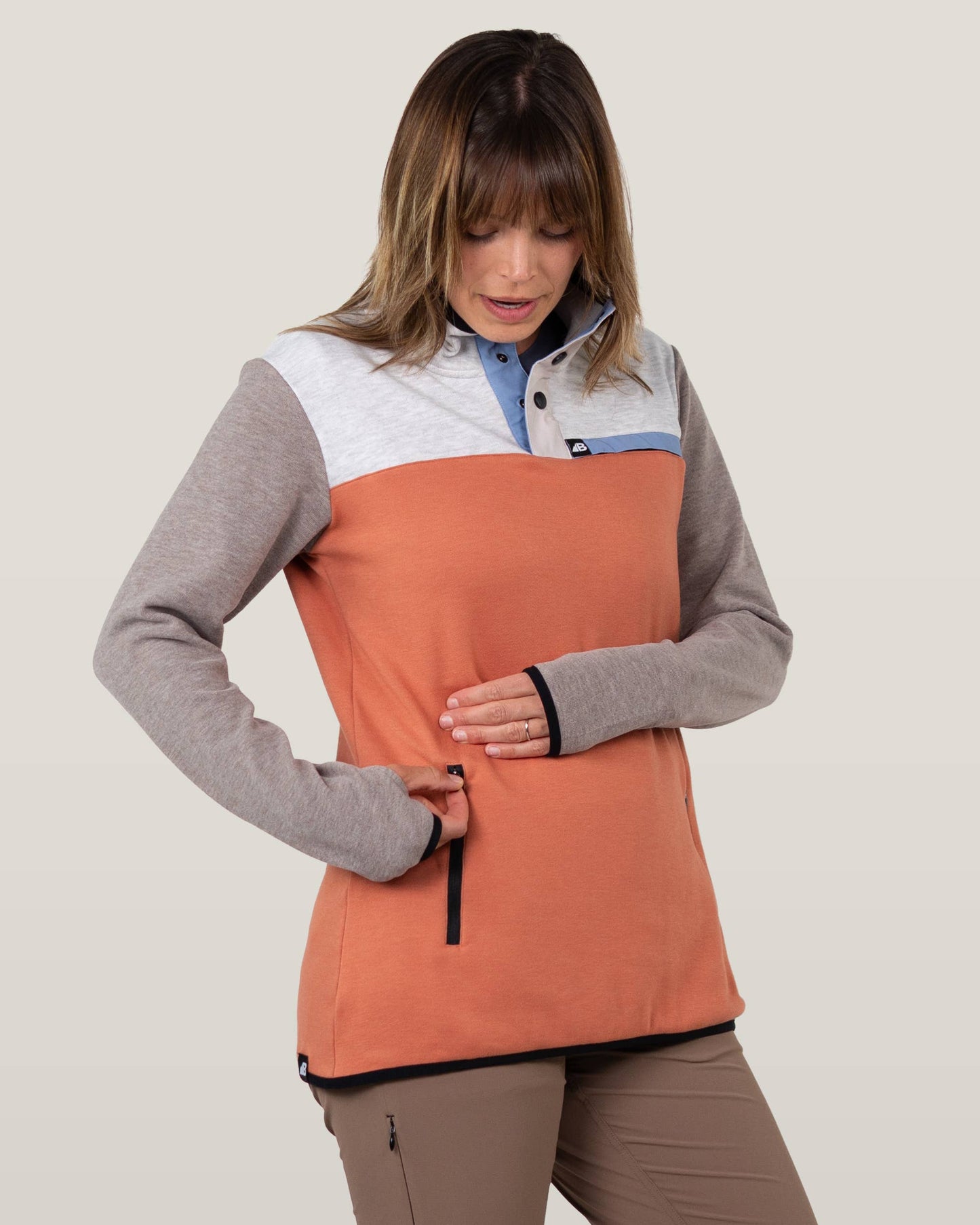 Women's Powell Fleece Pullover Elastic Waist