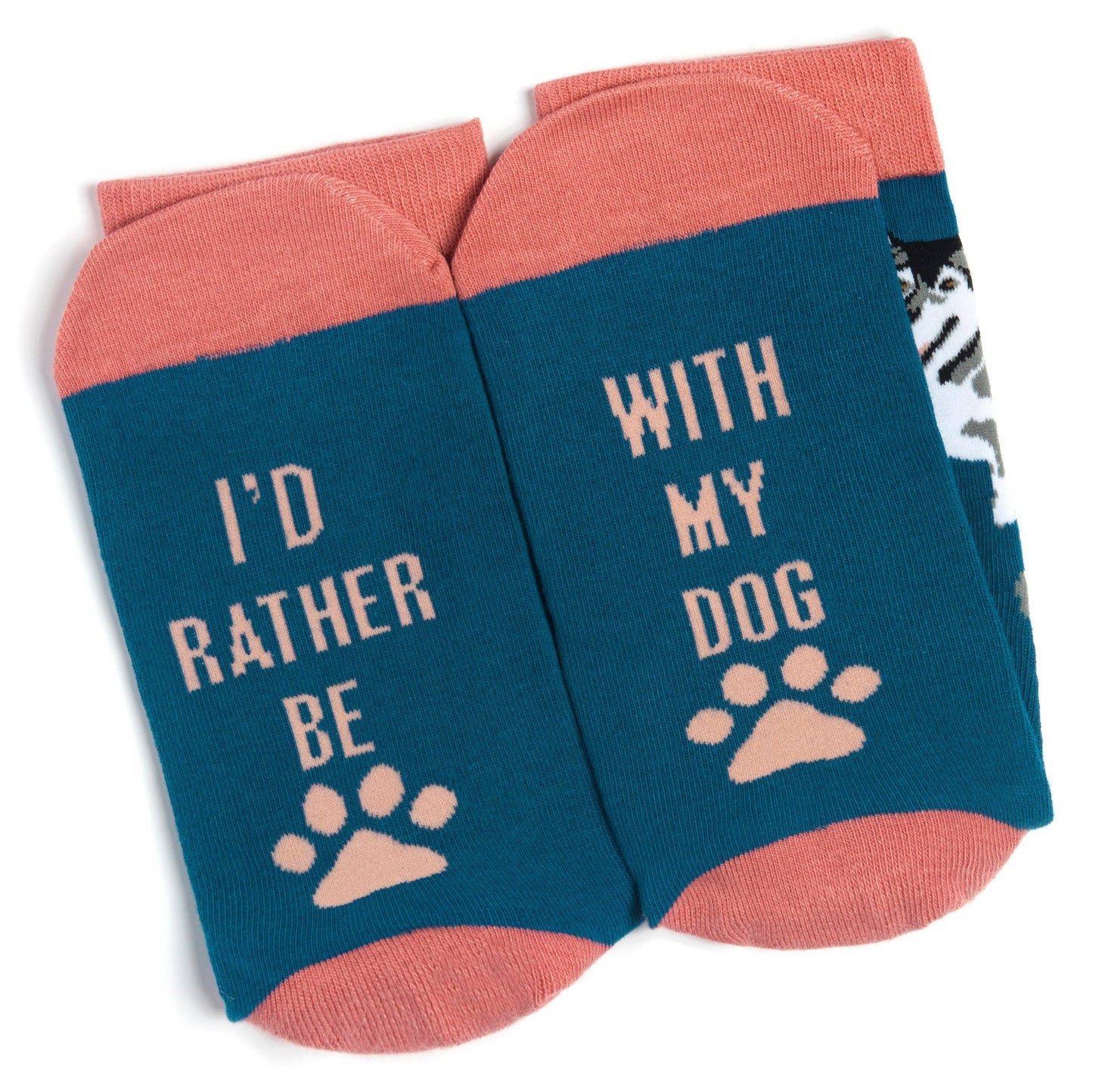 I'd Rather Be With My Dog Socks (Blue)