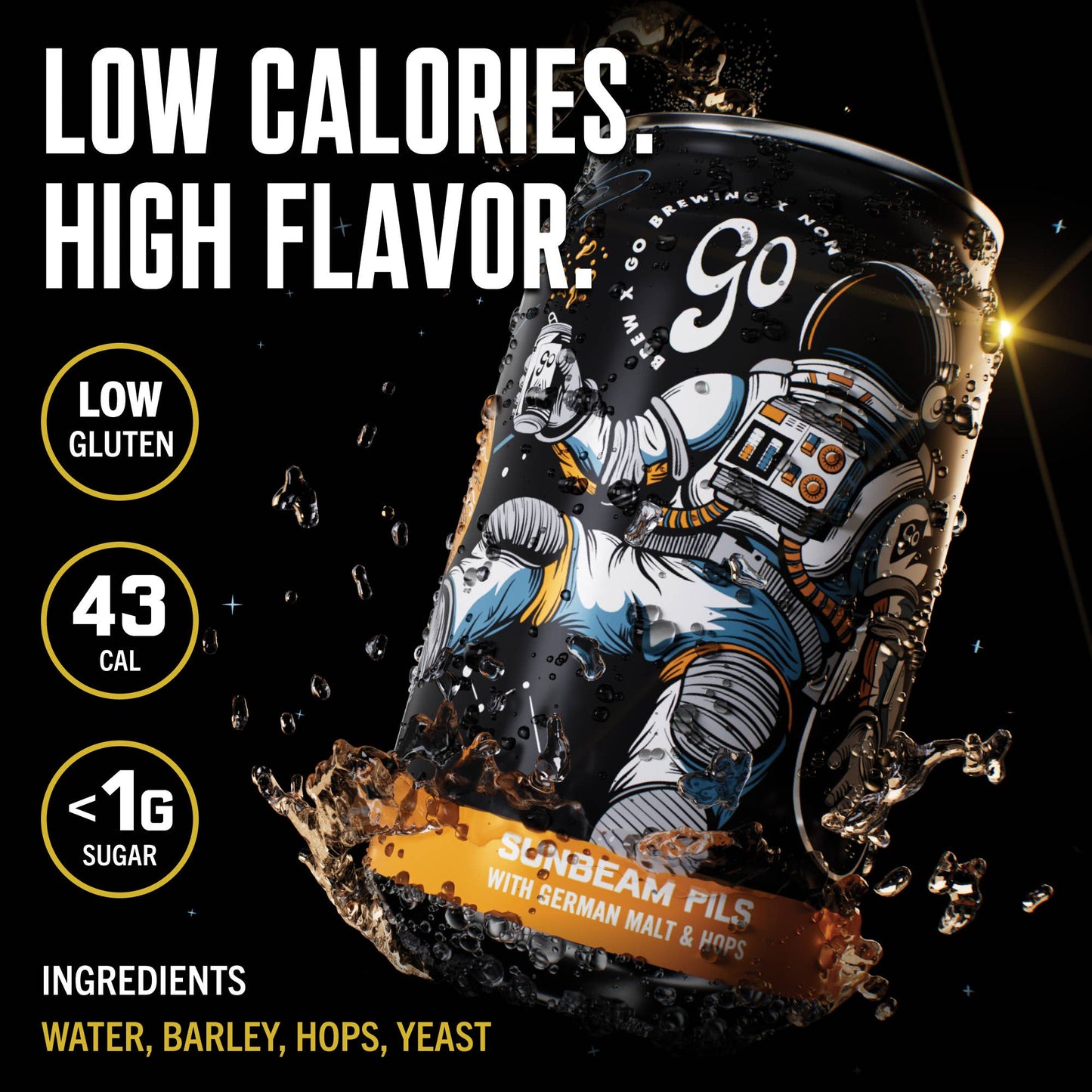 Go Brewing Sunbeam Pilsner (Non-Alcoholic Beer)