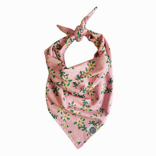 Savannah Dog Bandana | Spring Floral Magnolia Cottagecore