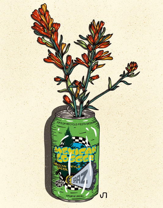 Mexican Logger Beer Can