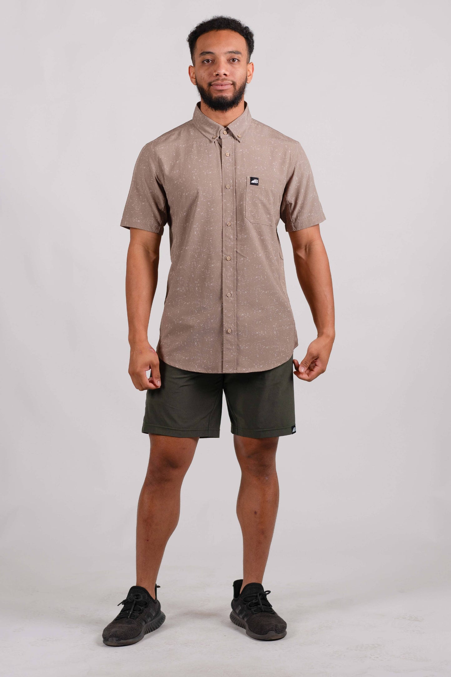 Men's Vista Stretch Button Down - Brown Loam