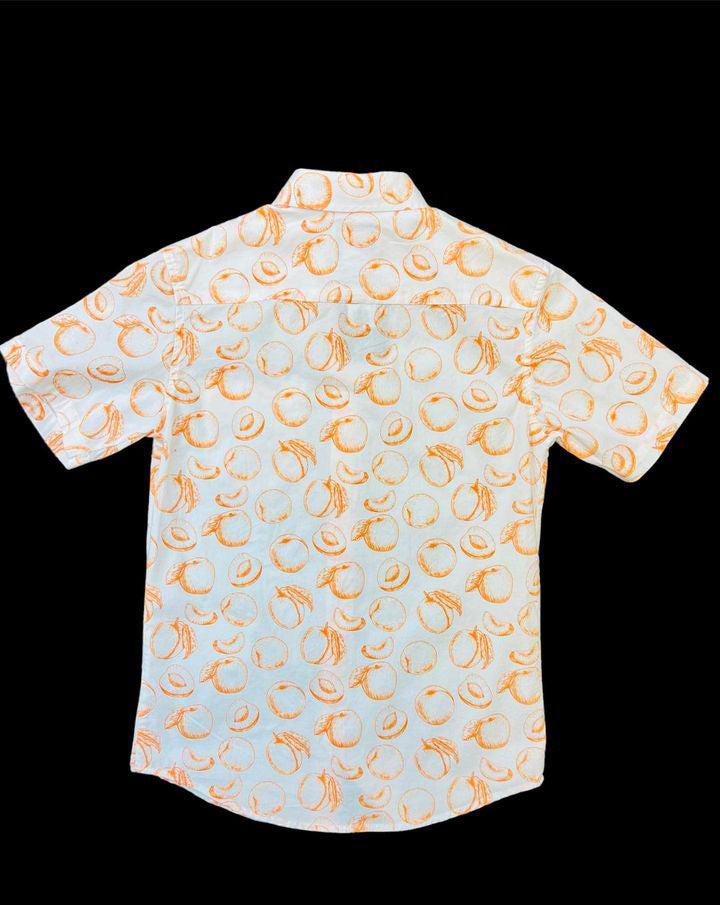 Jack + Sage Exclusive Peach Button Up with Palisade Patch White