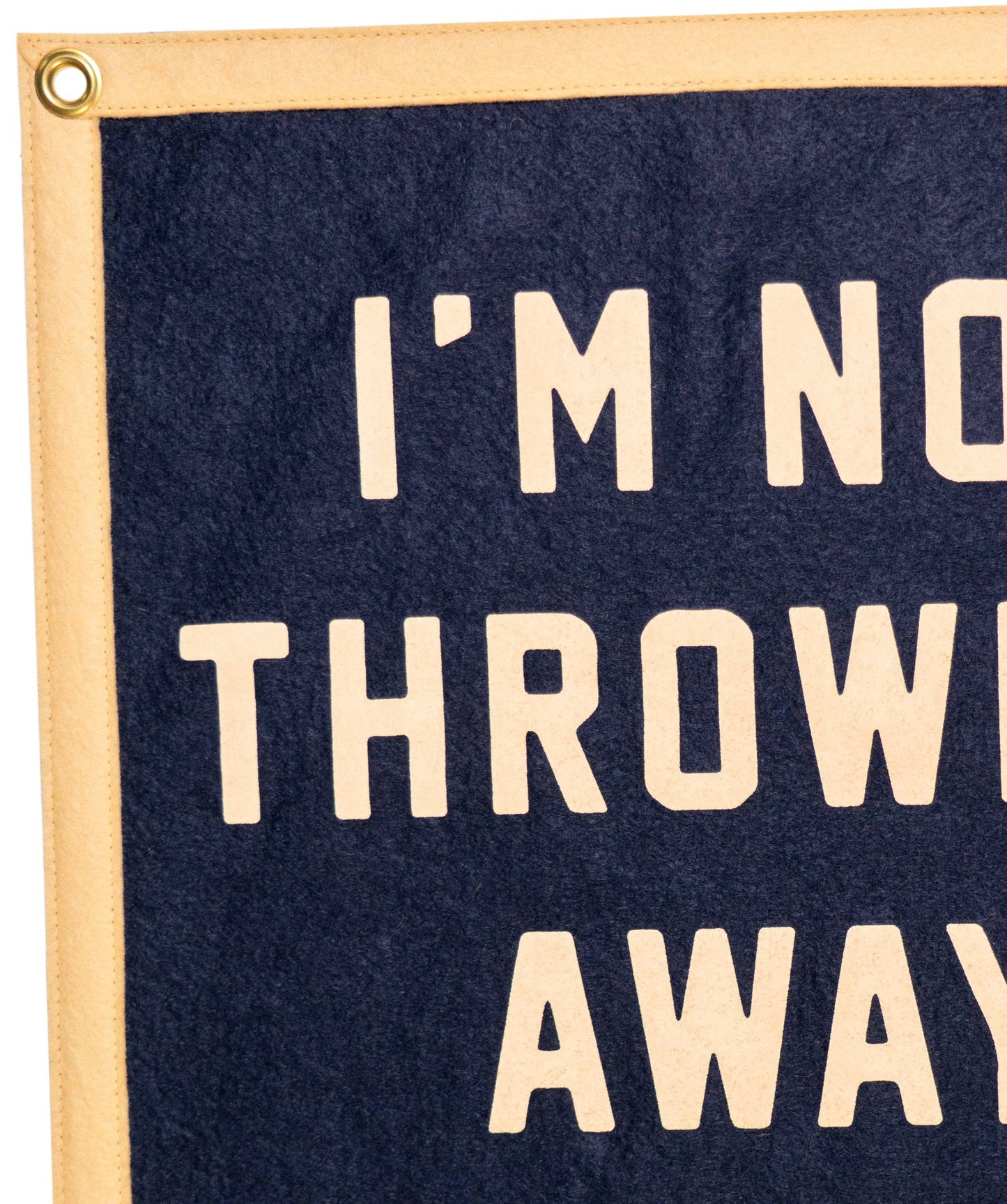 I'm Not Throwing Away My Shot Camp Flag • Hamilton x Oxford Pennant