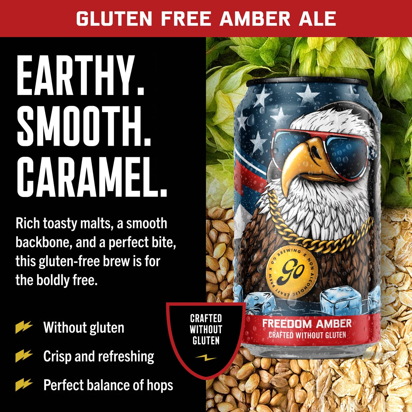 Go Brewing Freedom Amber (Non-Alcoholic Beer)