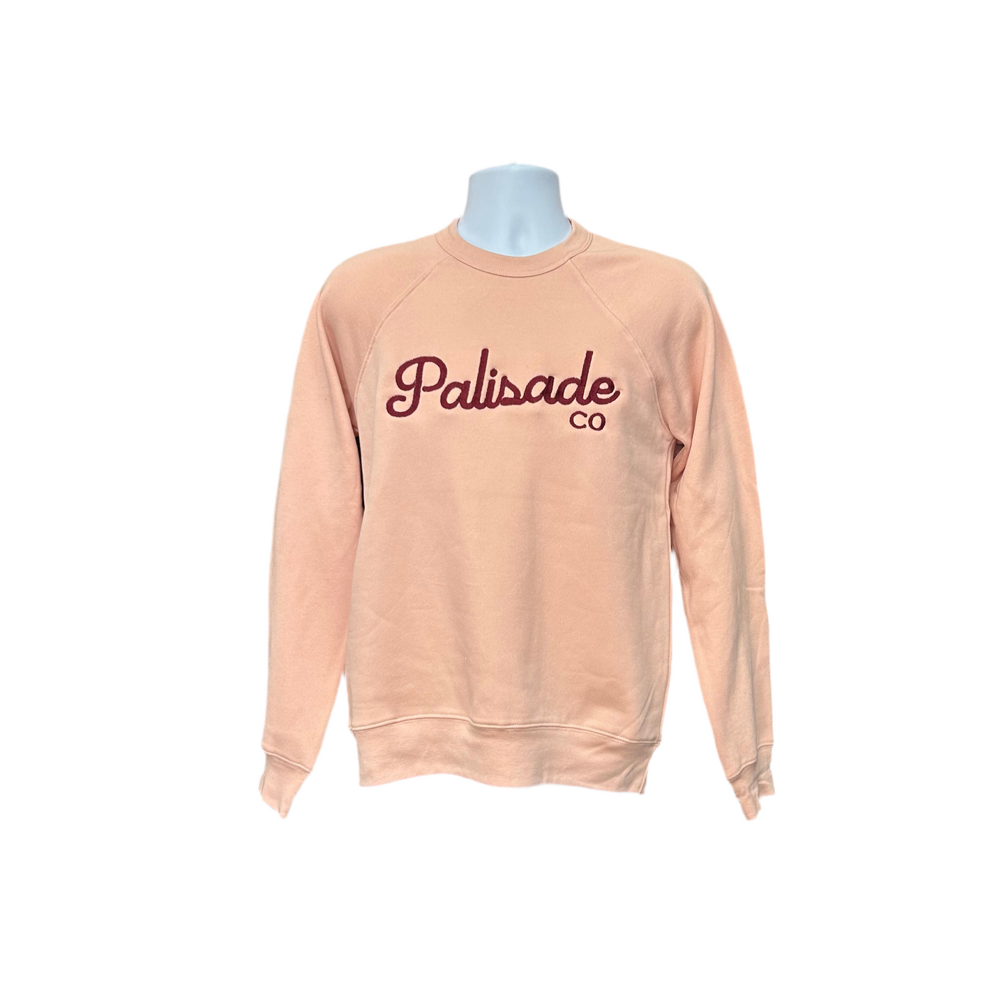 Peach Embroidered Palisade CO Crewneck Sweatshirt