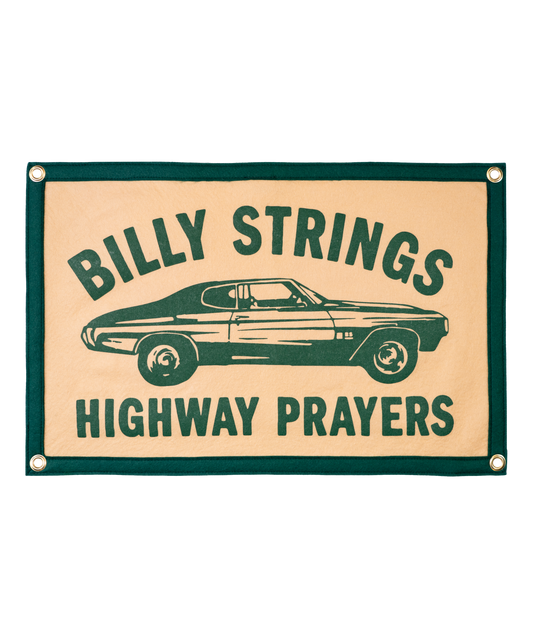 Highway Prayers Camp Flag • Billy Strings x Oxford Pennant