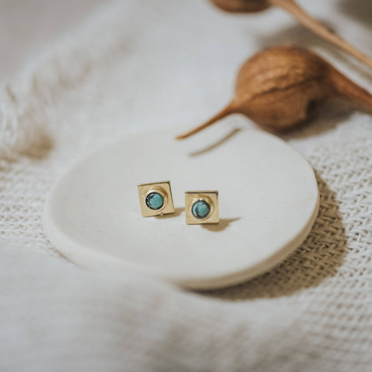 Finn Turquoise Stud Earrings