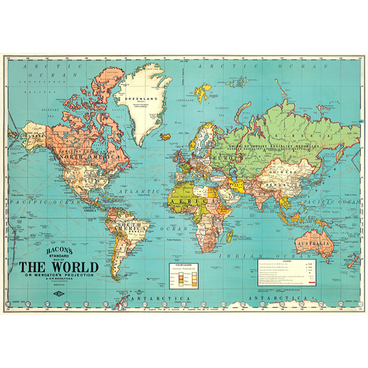 Print/Poster - World Map 4