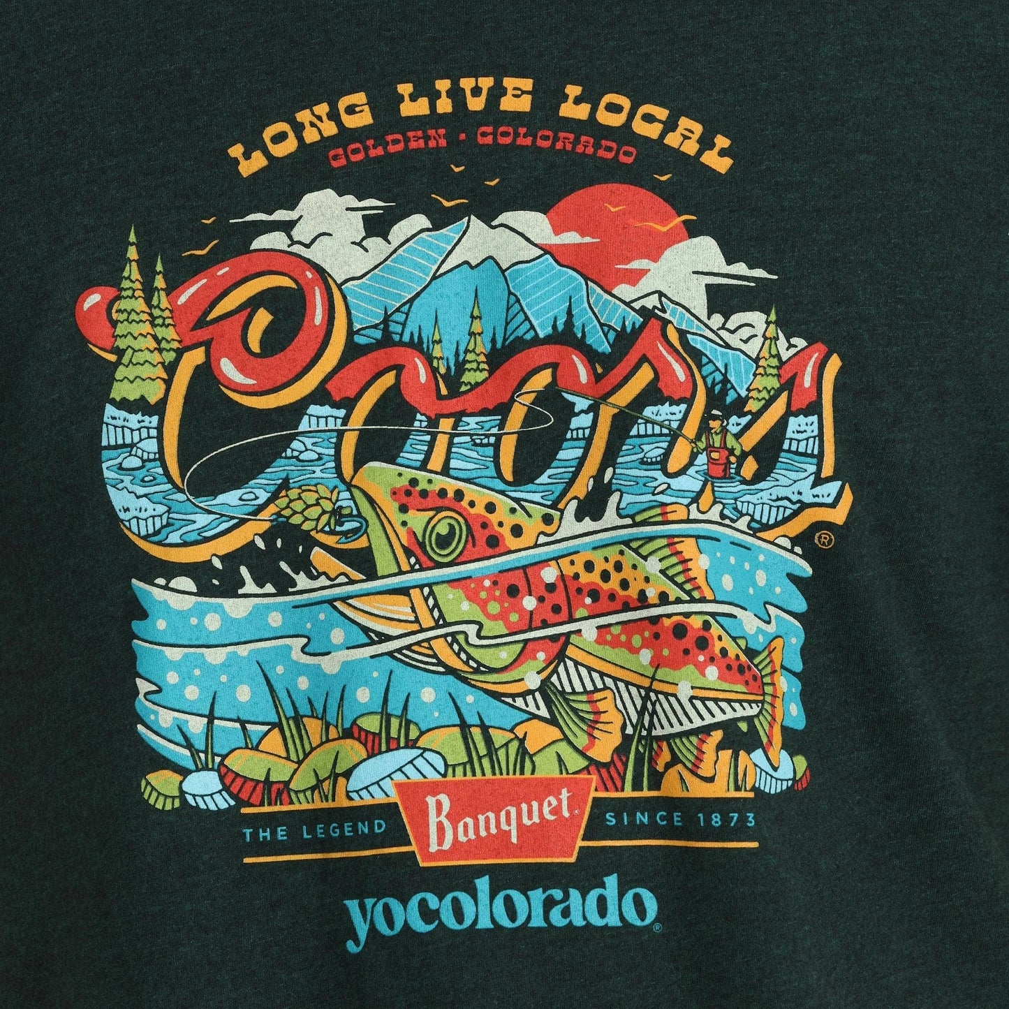 T-Shirt - Unisex Coors Banquet x YoColorado Fly Fishing