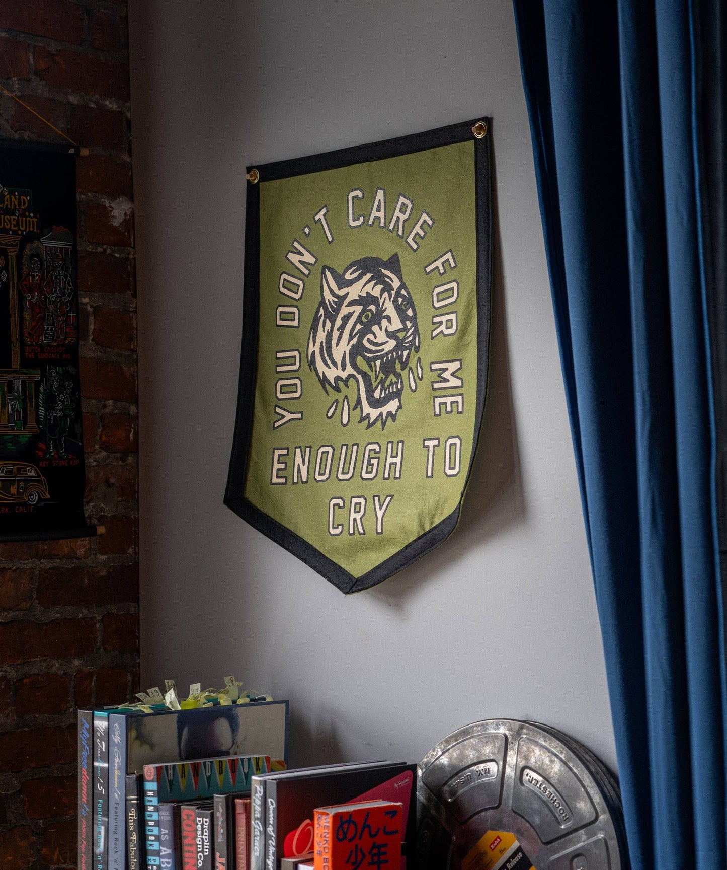 You Don't Care For Me Enough To Cry Camp Flag • John Moreland x Oxford Pennant