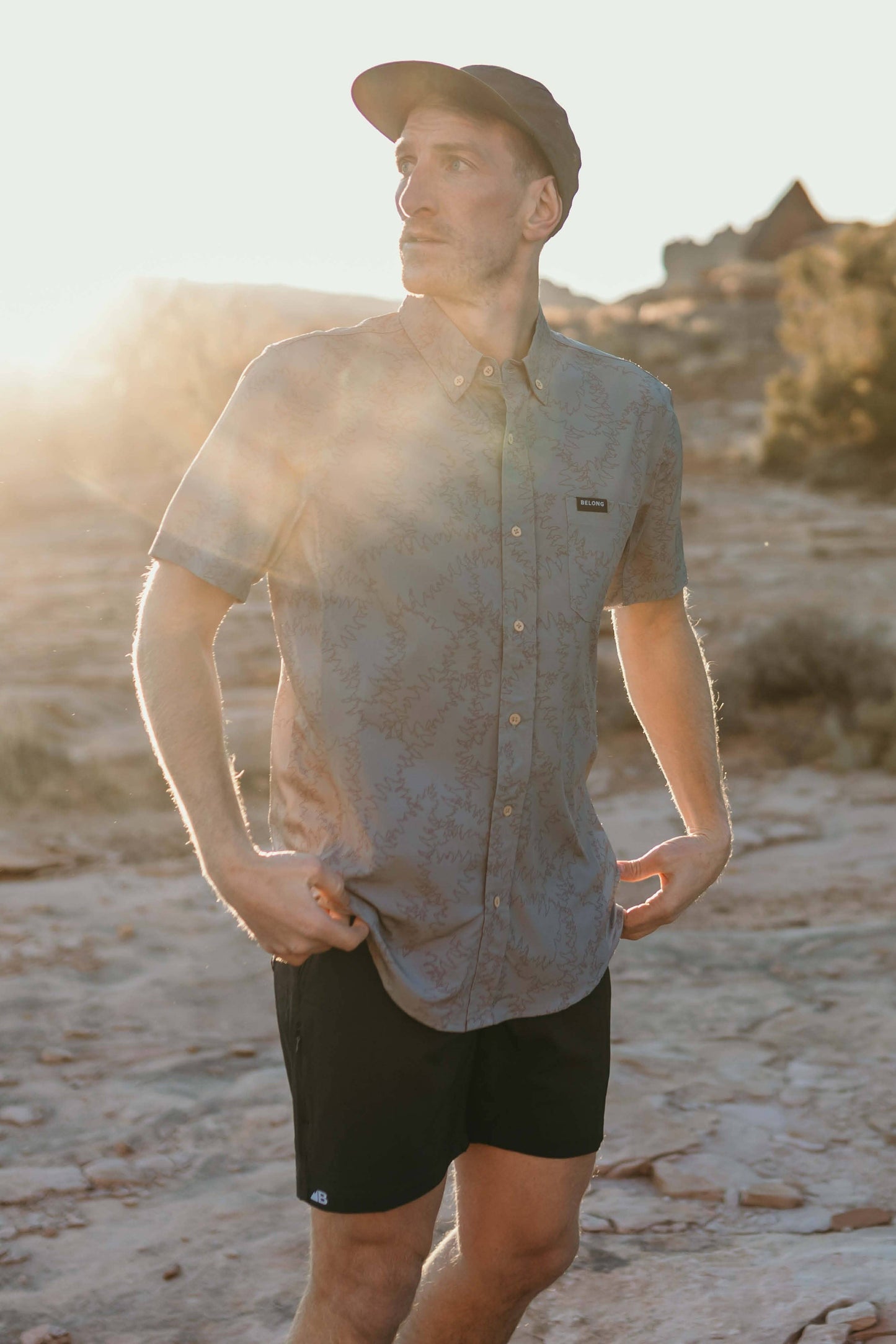 Men's Vista Stretch Button Down - Piney Green