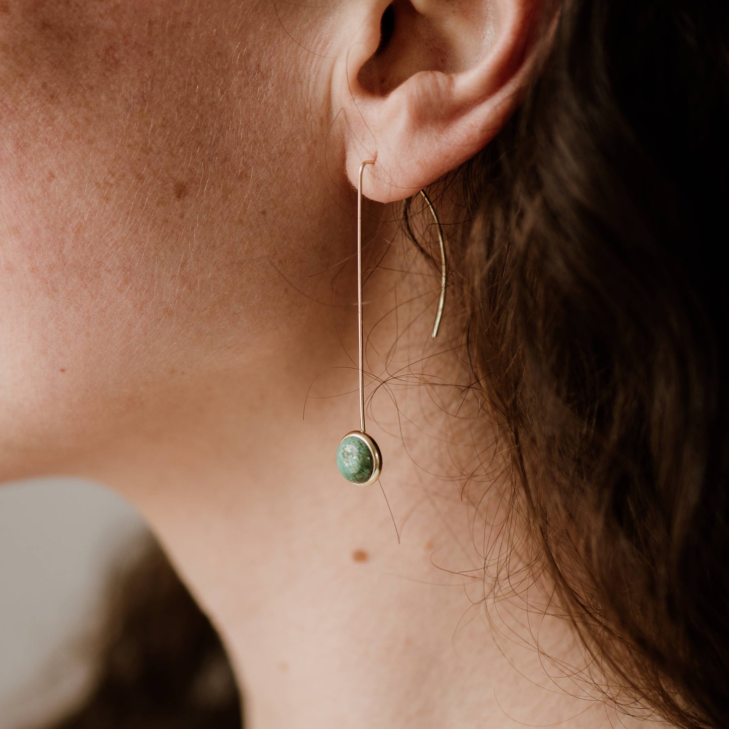Anther Drop Earrings - Turquoise