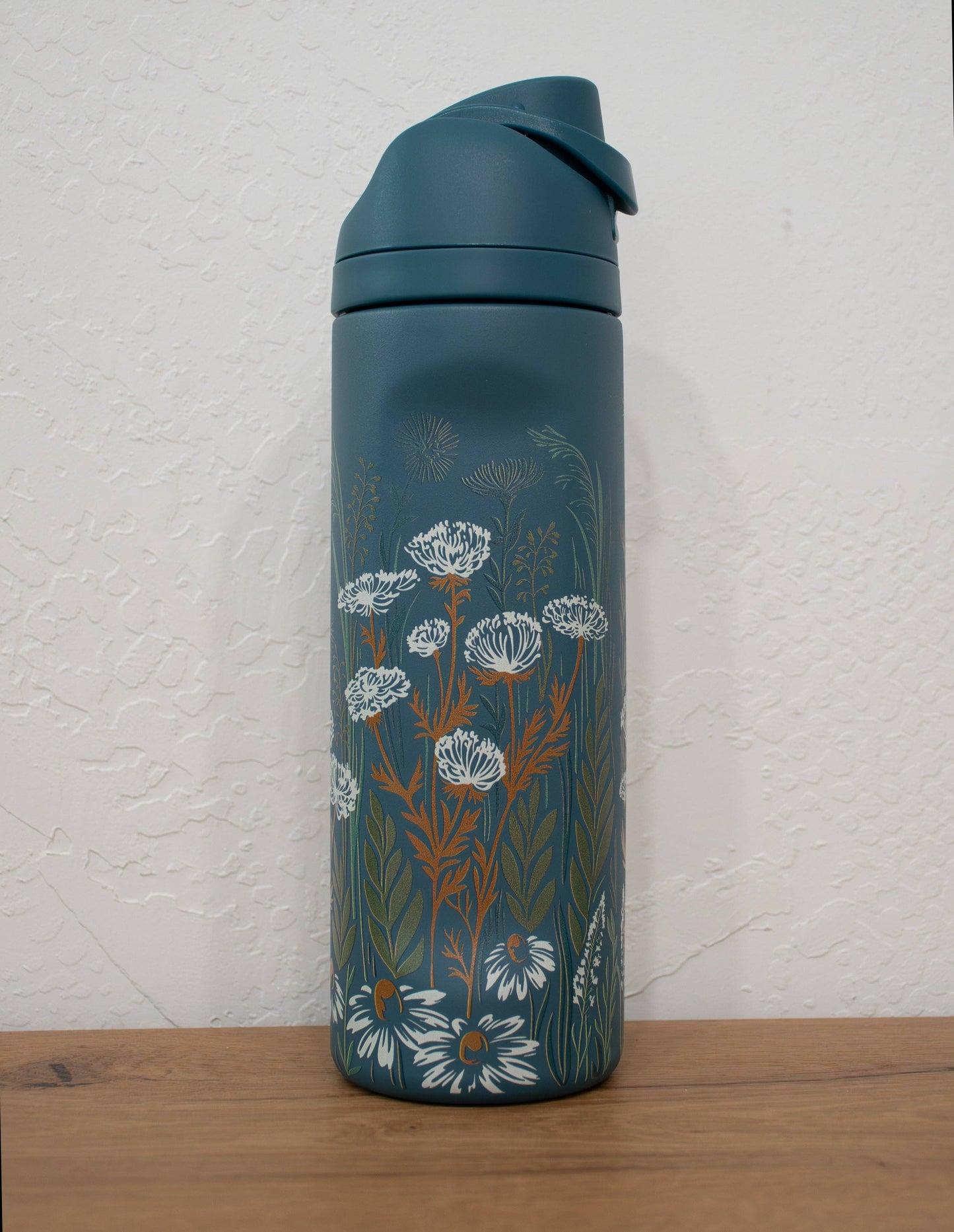 Wild Field  24oz Water Bottle - Deep Teal
