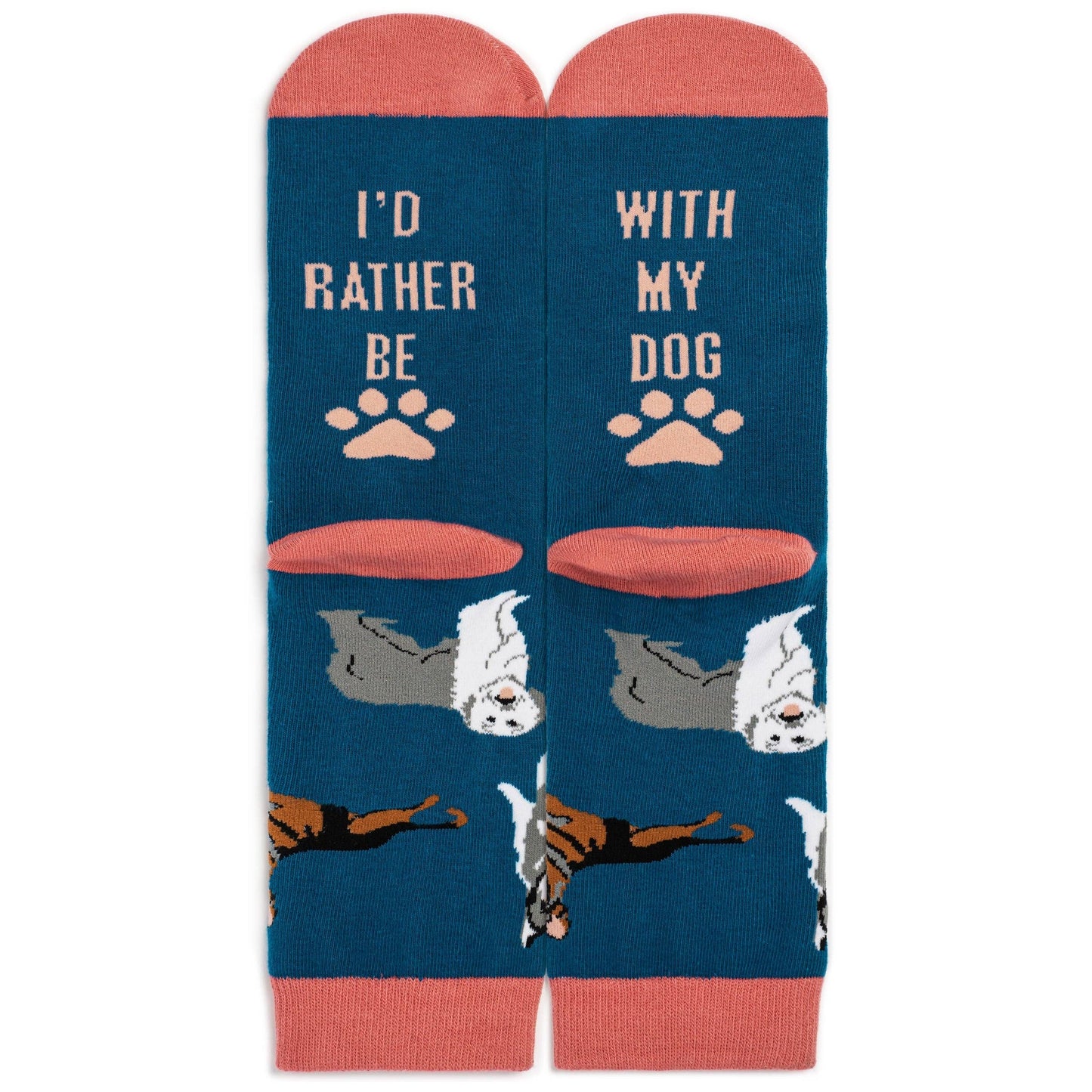 I'd Rather Be With My Dog Socks (Blue)