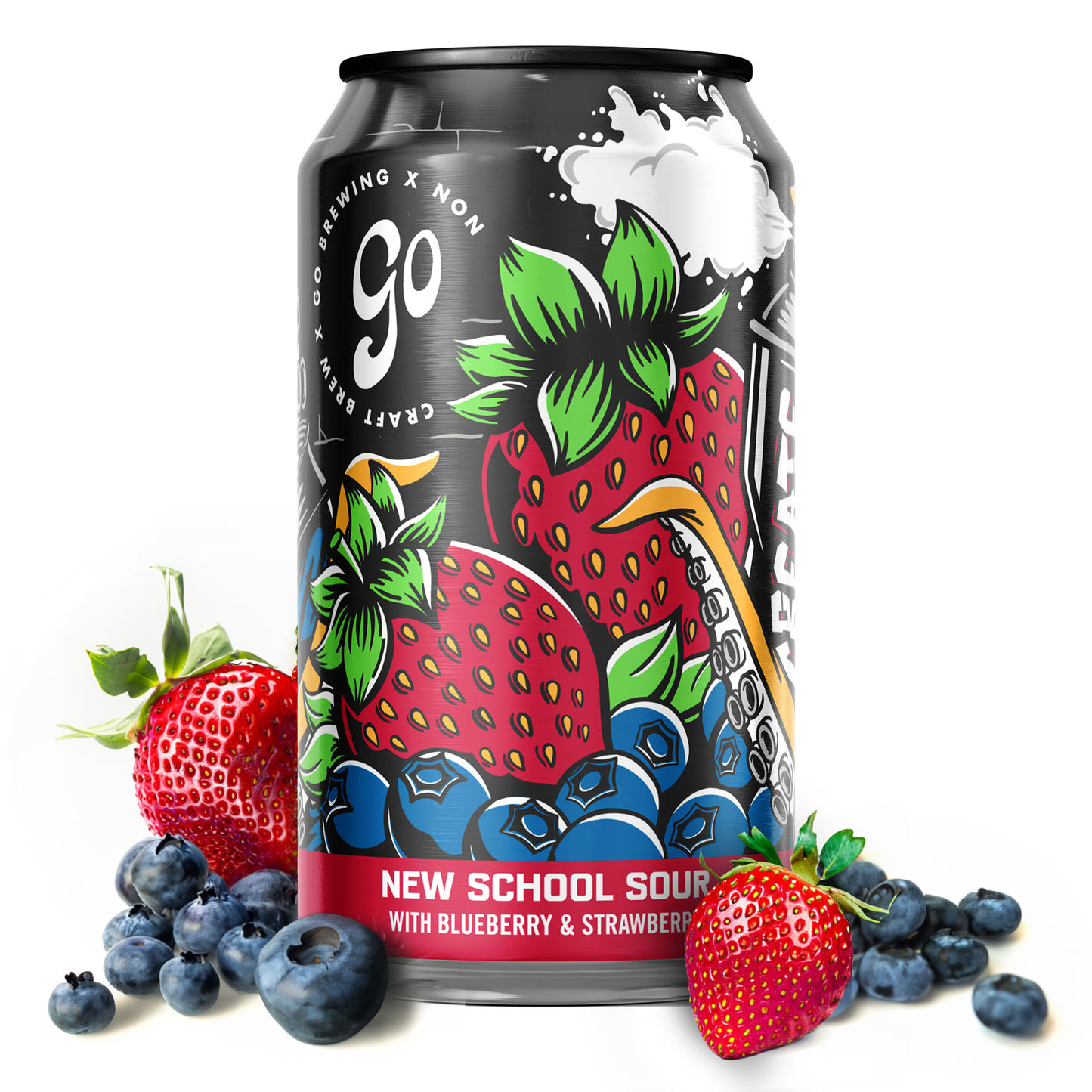 Go Brewing New School Sour Berry (Non-Alcoholic Beer)