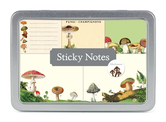 Tin Mushrooms Sticky Notes