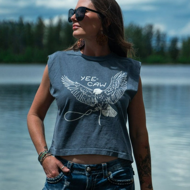 Yee-Caw Ladies Muscle Tee