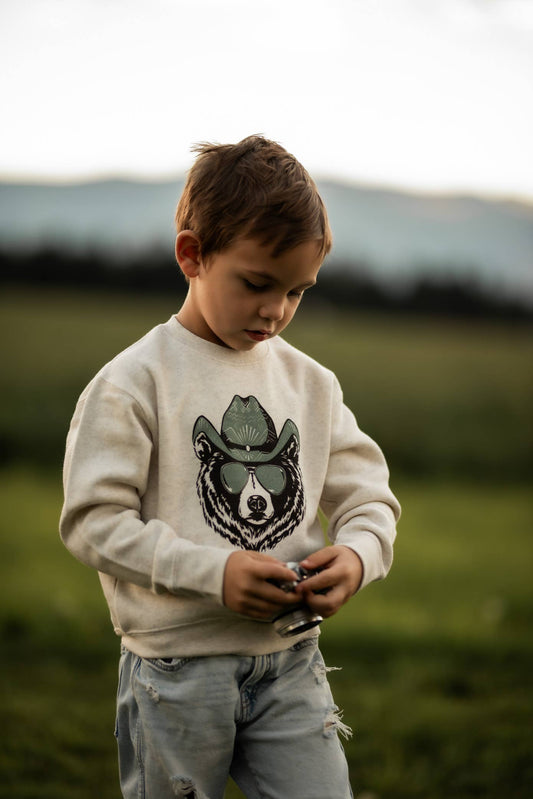 Hey Bear Toddler Fleece - Heather Natural