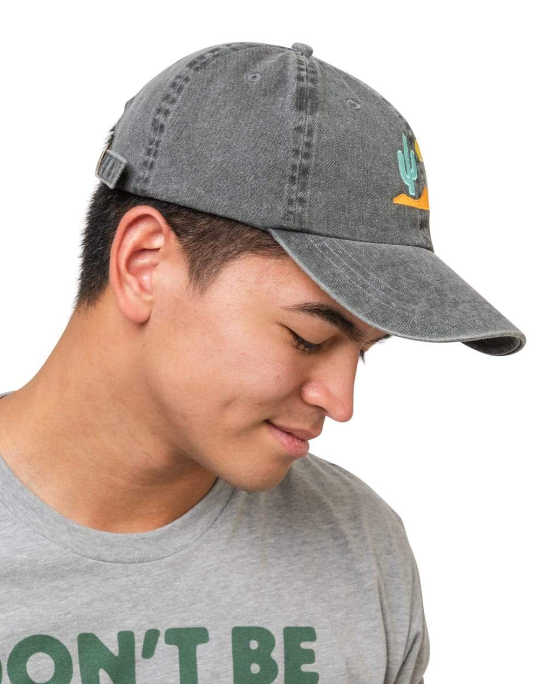 Keep Nature Wild Lone Cactus Dad Hat - Faded Black