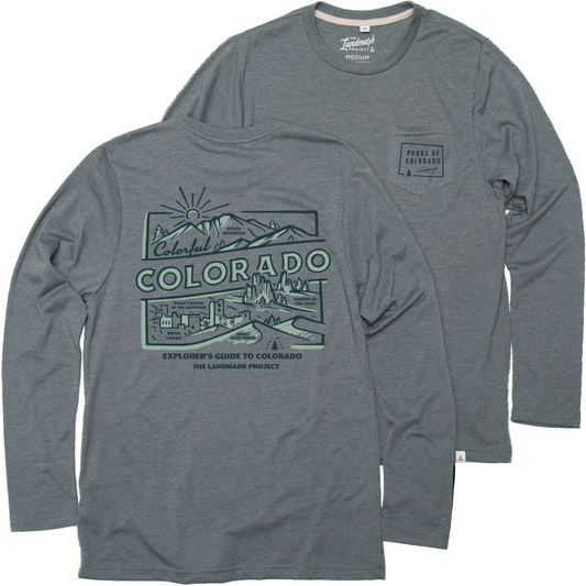 Explore Colorado Long Sleeve Pocket T-Shirt