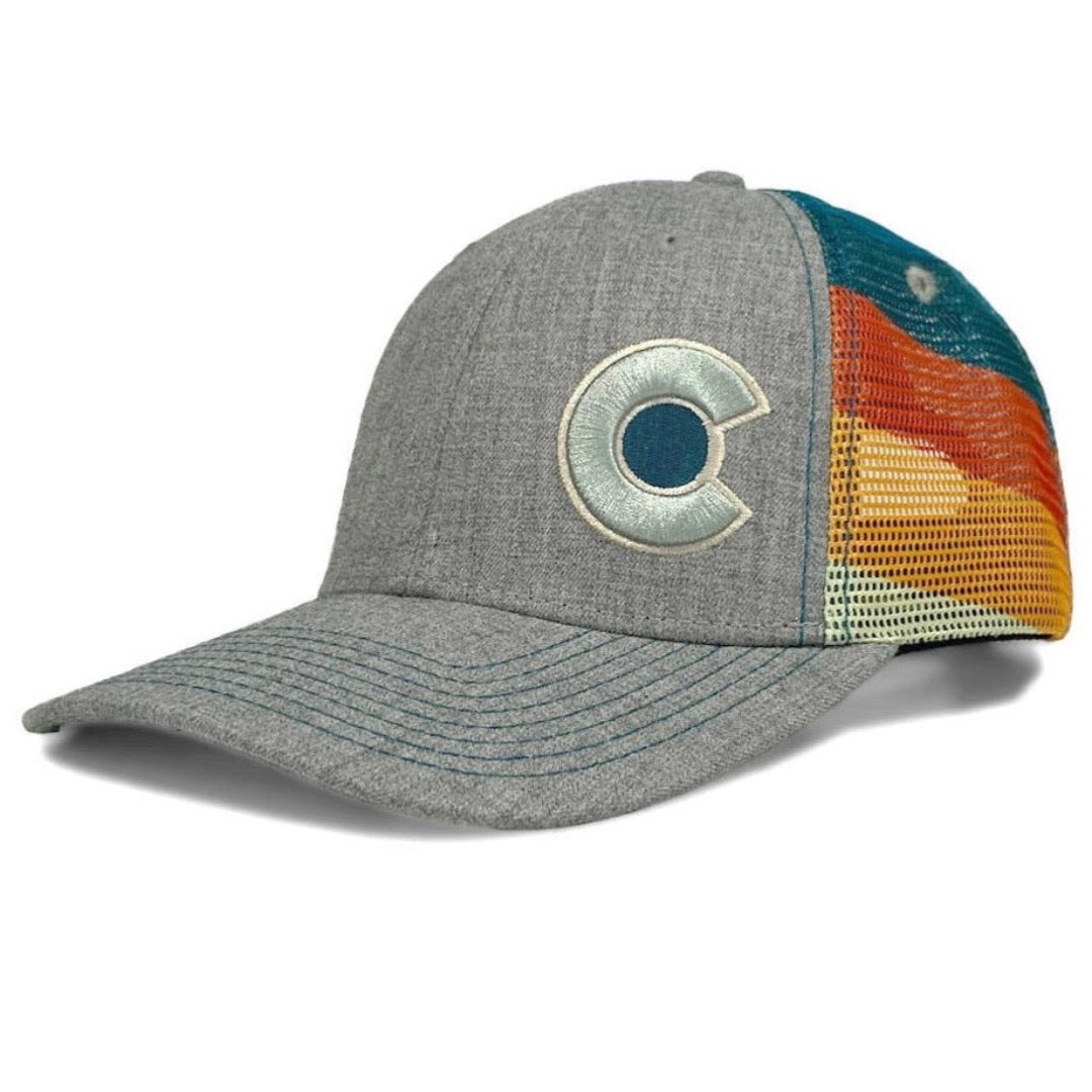 YoColorado Grey Shoreline Trucker Hat