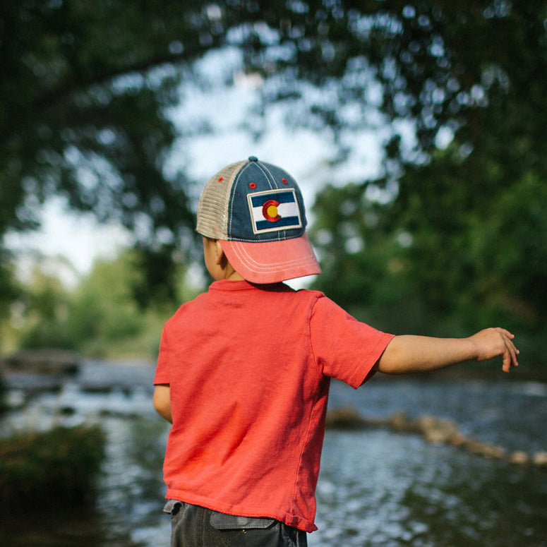 Kids’ Vintage Colorado Flag Patch Hat