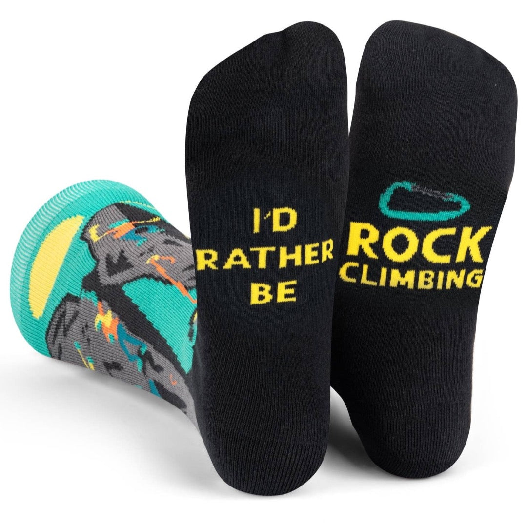 I’d Rather Be Rock Climbing Socks
