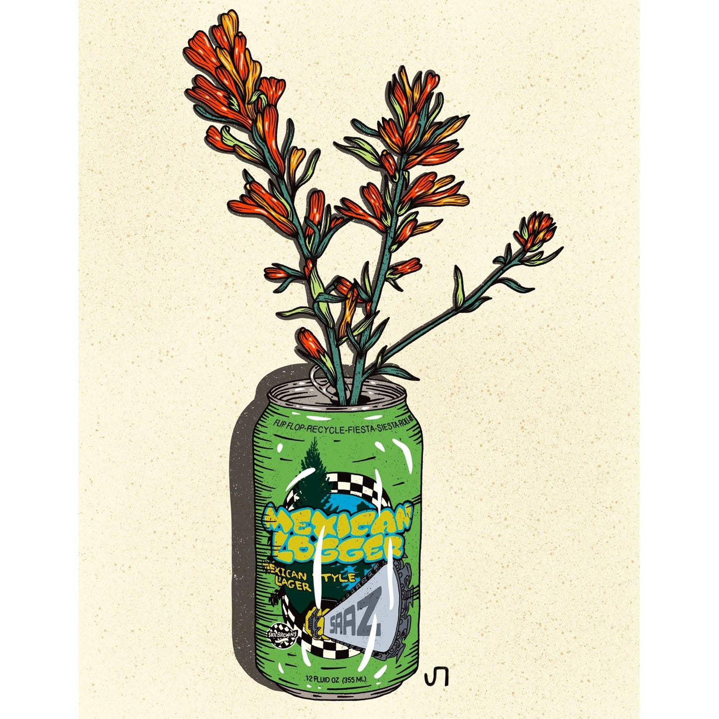 Mexican Logger Beer Can