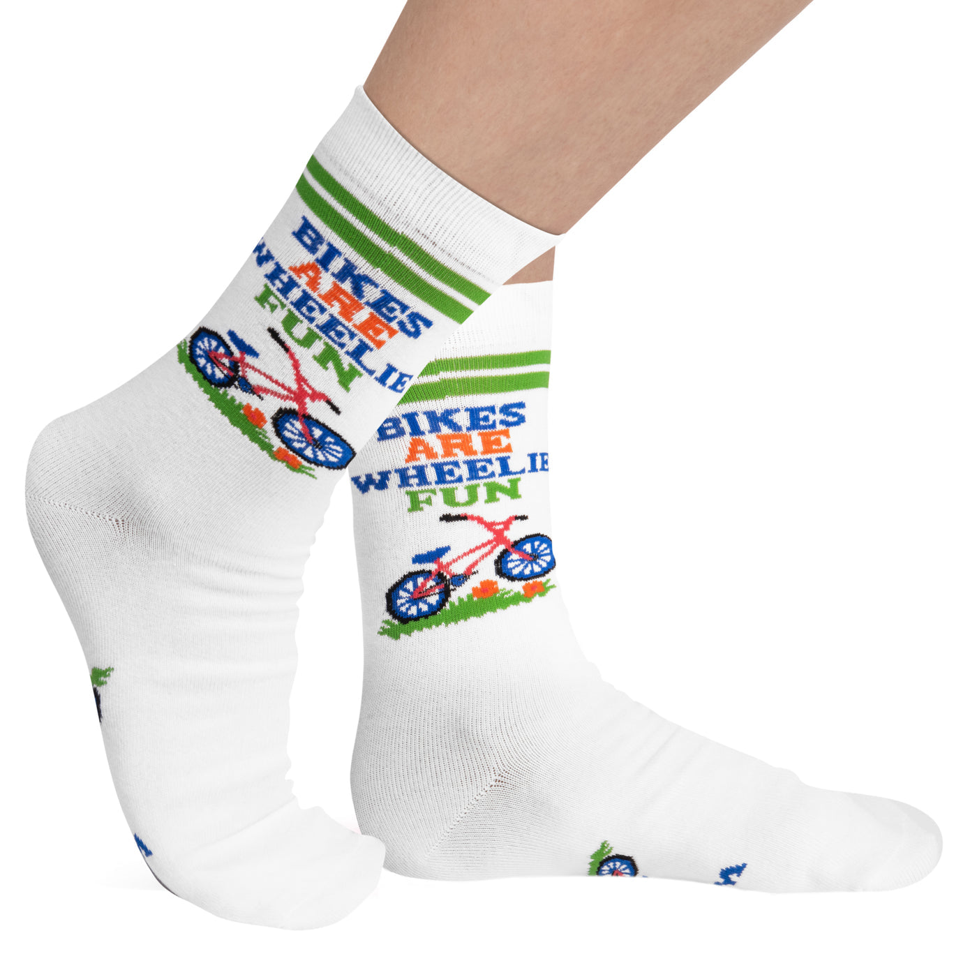 Bikes Are Wheelie Fun Socks