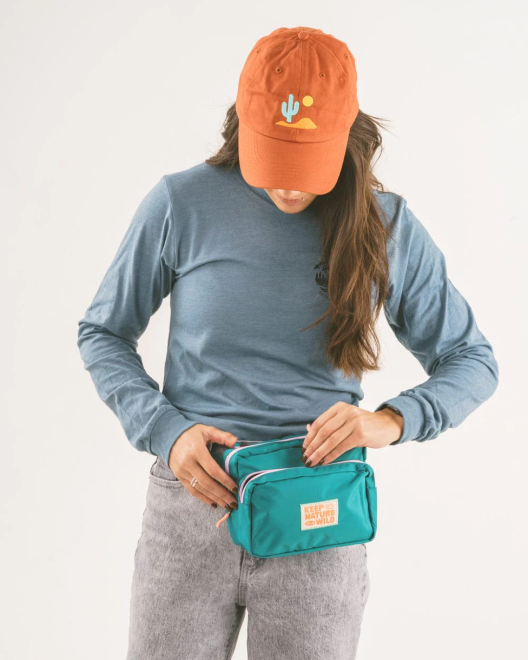 Teal/Lavender Adventure Fanny Pack - Keep Nature Wild