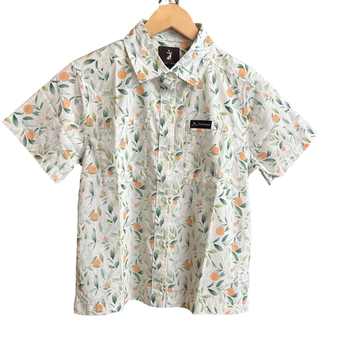 Peachy Leaves Women’s Camp Shirt