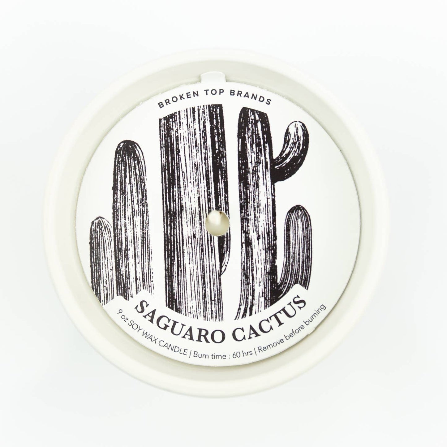 Ceramic Botanical Soy Candle - Saguaro Cactus - 10 oz