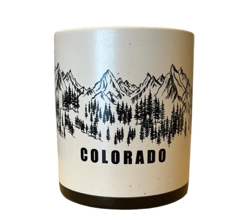 Mountain Sketch Colorado Mug