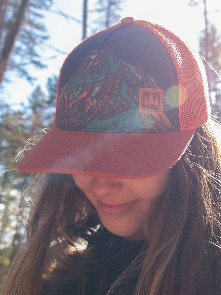 Fine Line Mountain Trucker Hat