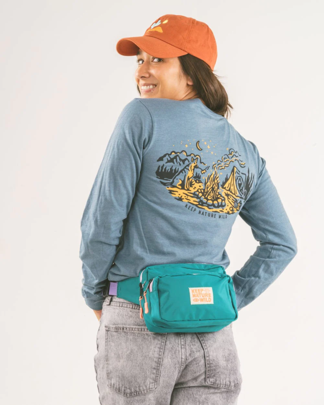 Teal/Lavender Adventure Fanny Pack - Keep Nature Wild