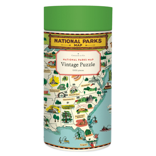 National Parks Map Puzzle - 1000 piece