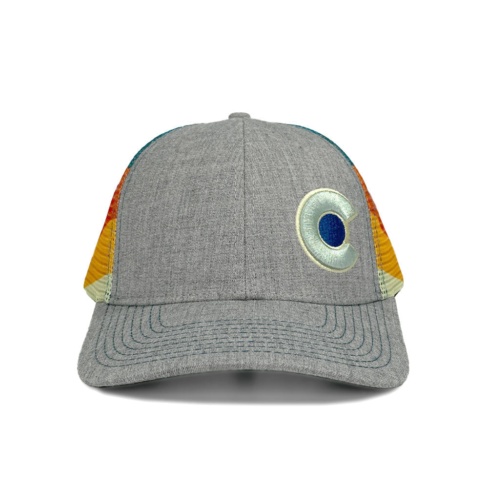 YoColorado Grey Shoreline Trucker Hat