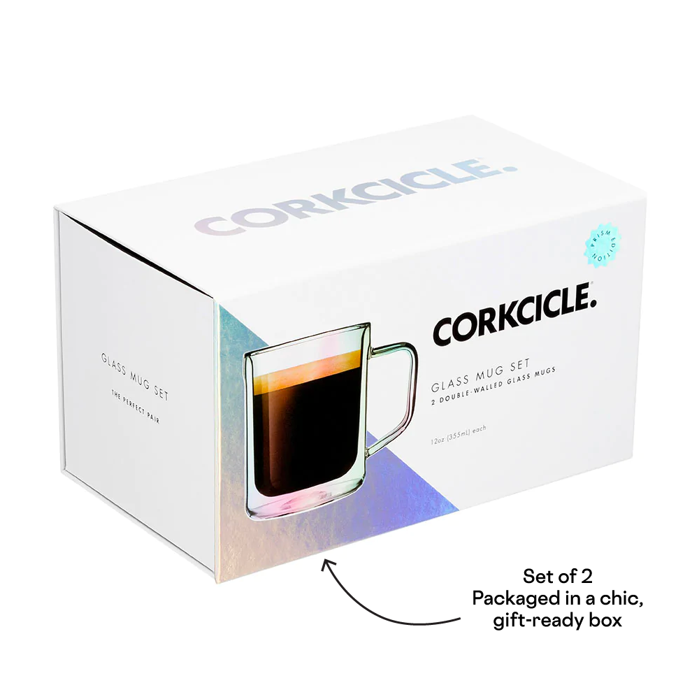 Glass Mug Set Clear - Corkcicle