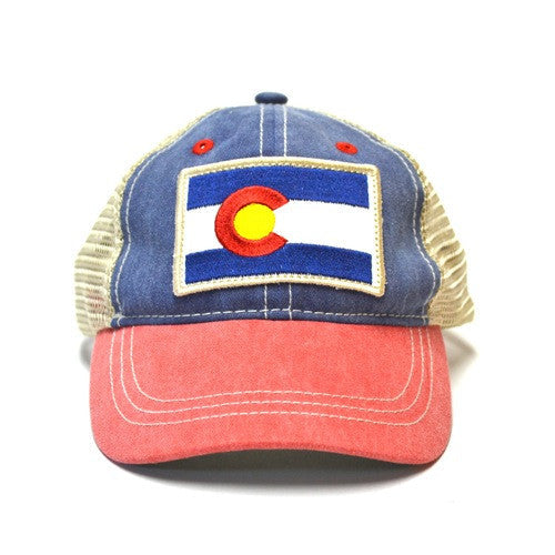 YoColorado Kids’ Vintage Colorado Flag Patch Hat