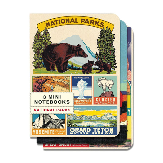 Cavallini & Co 3 Mini Notebooks National Parks
