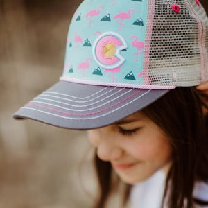 Kids’ Flamingo Curve Bill Hat