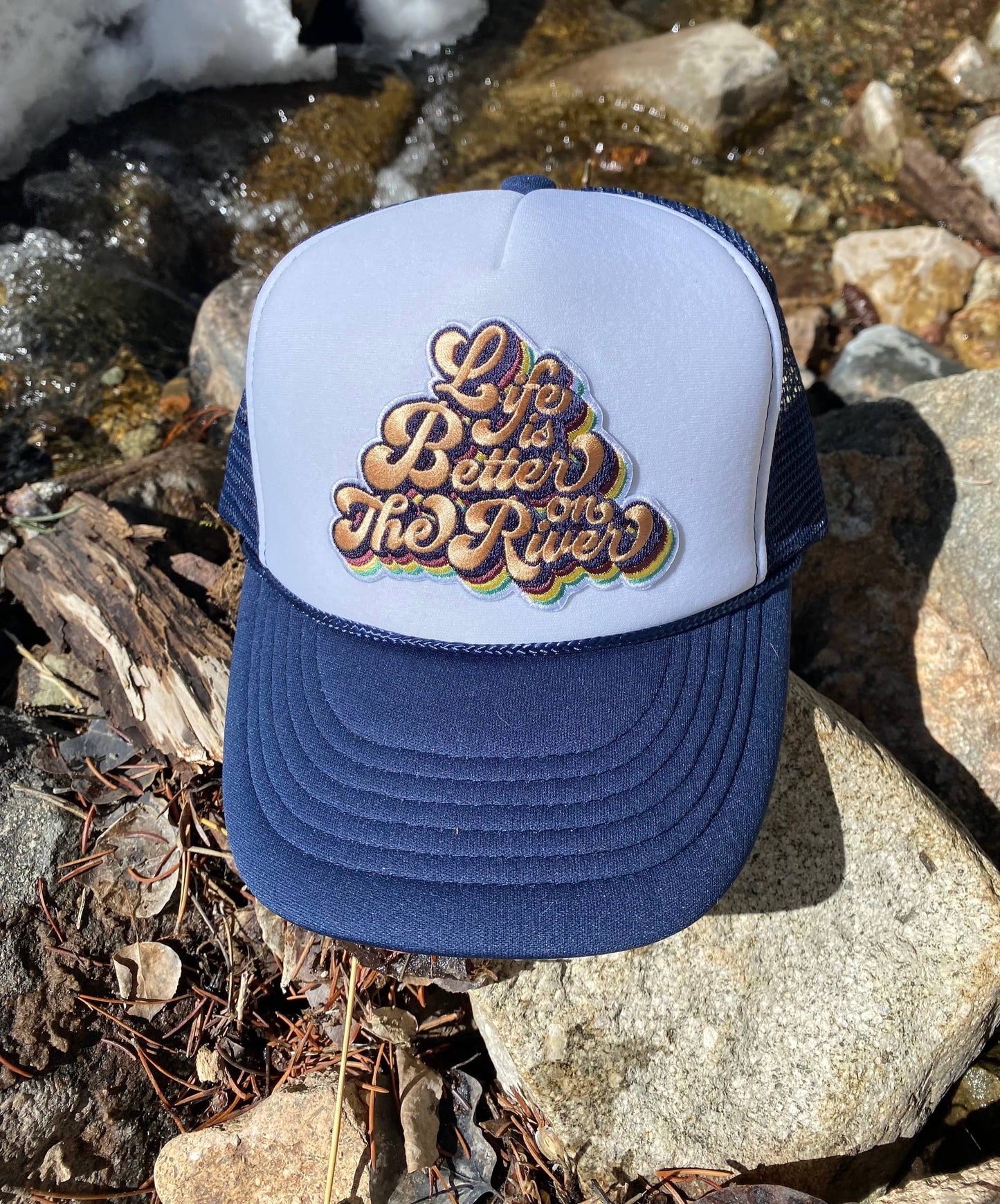 Life is Better on the River Kids Trucker Hat