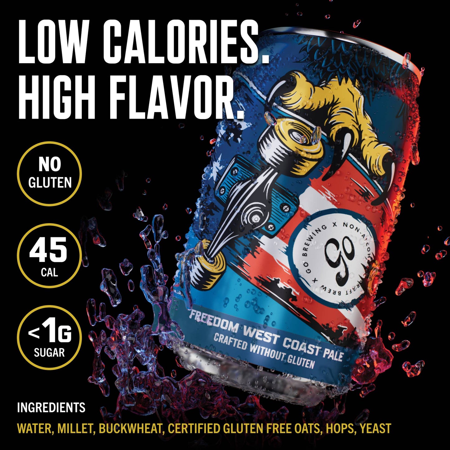 Go Brewing Freedom West Coast Pale (Non-Alcoholic Beer)