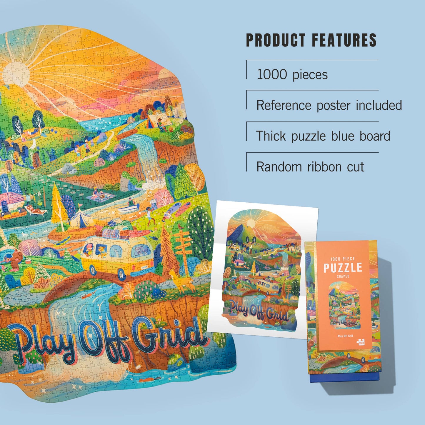 Play Off Grid, Firelight - 1000 Piece Puzzle